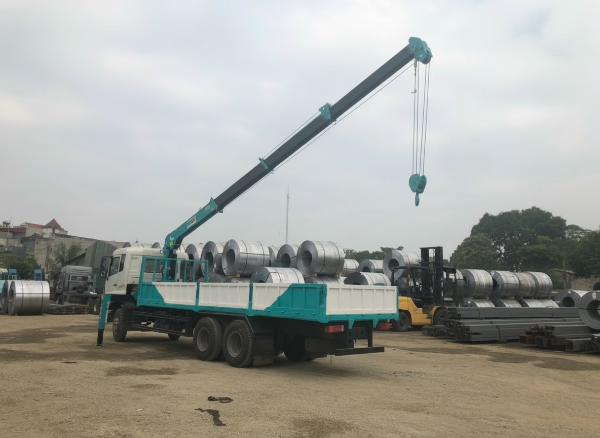 Cẩu tự hành 8 tấn Hyundai