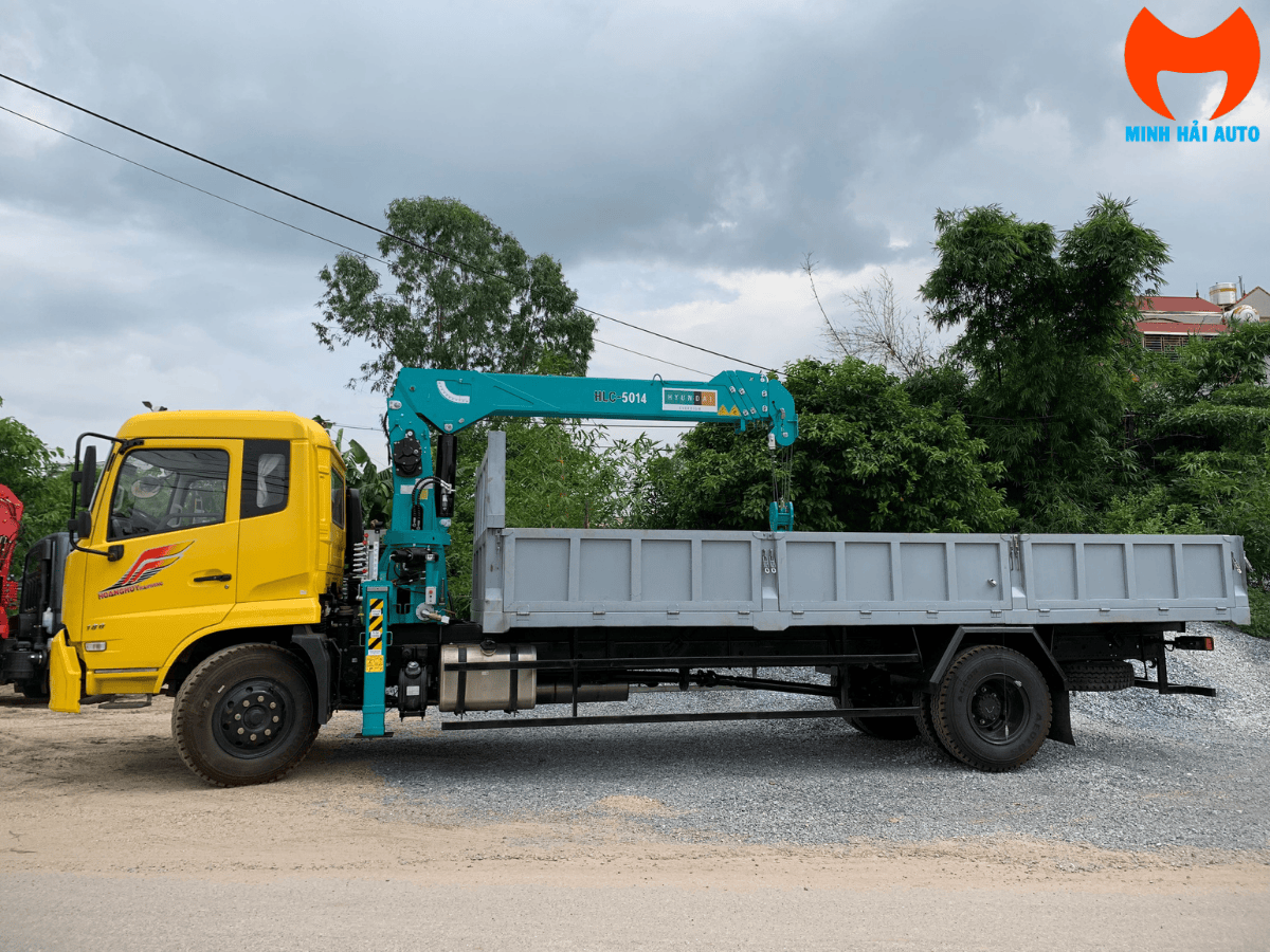 Cẩu tự hành Hyundai Everdigm 5 tấn 4 đốt lắp xe Dongfeng