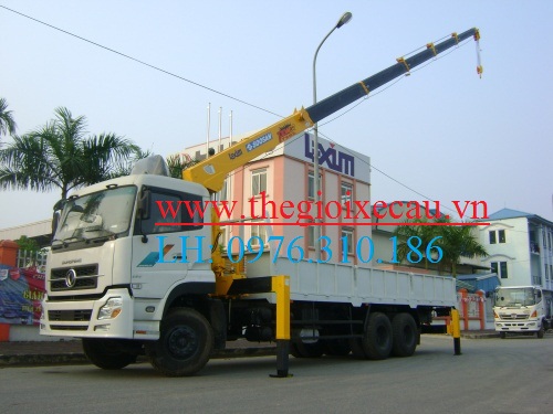 Xe tải gắn cẩu- Dongfeng gắn cẩu 10T