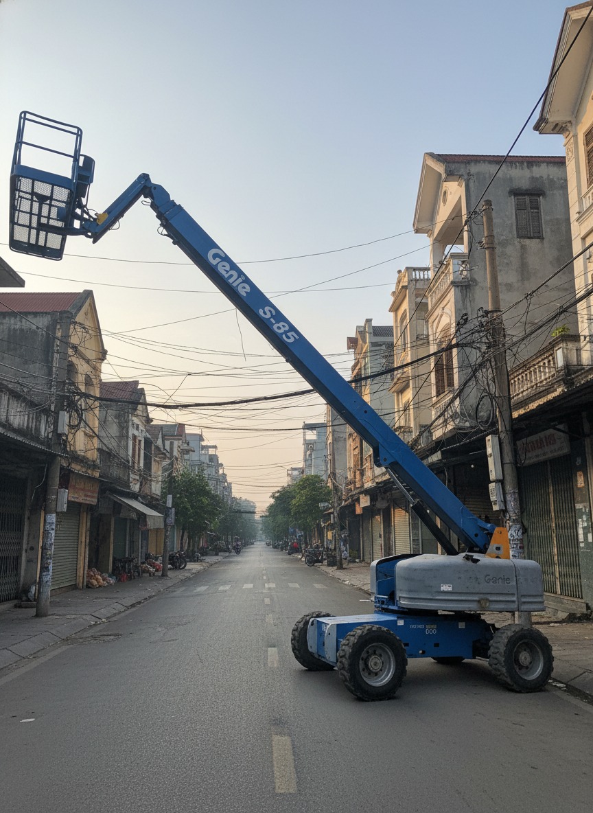 Xe nâng người cần ống lồng S-85