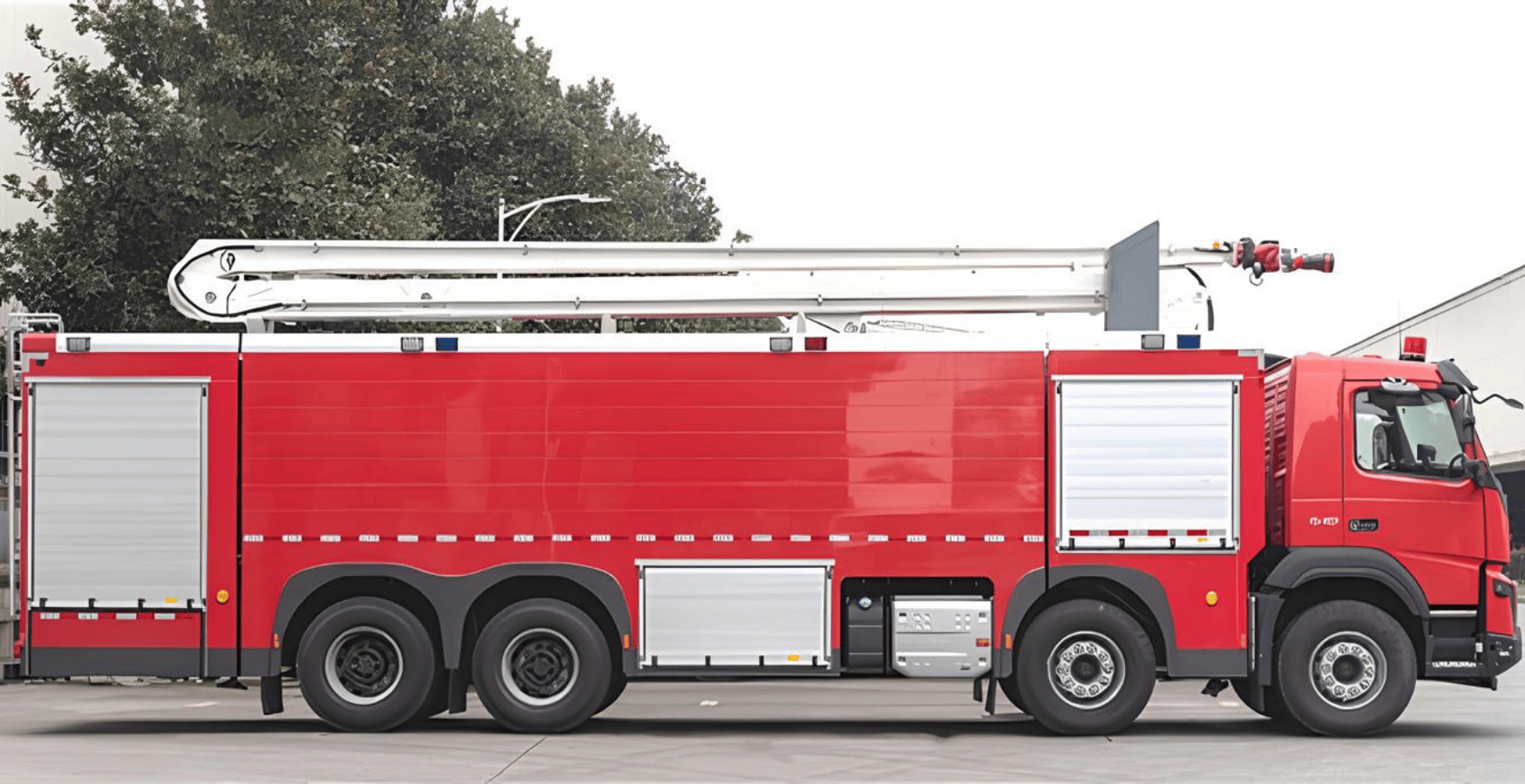 Giao diện điều khiển từ xa của xe chữa cháy có thang 20m.