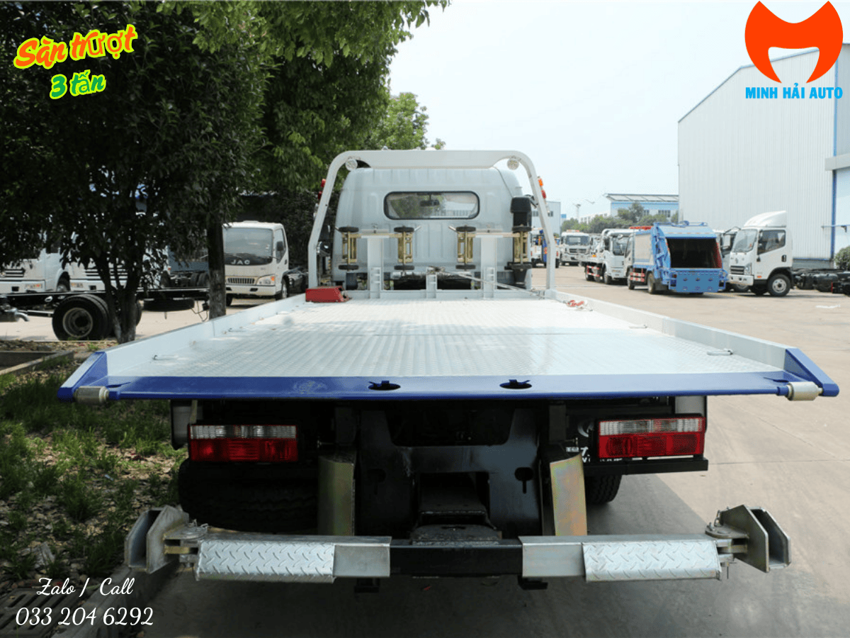 Hệ thống sàn trượt thủy lực của xe cứu hộ sàn trượt 3 tấn.