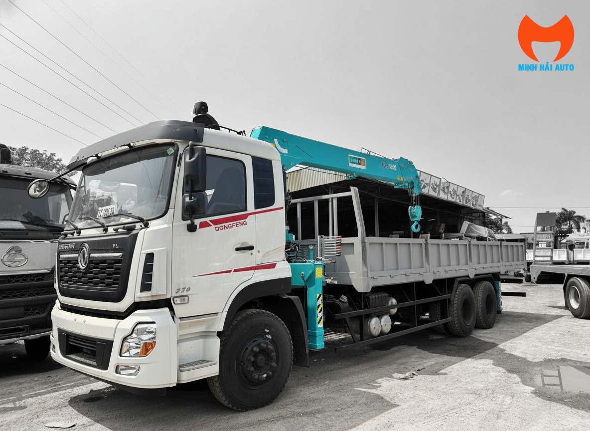 Minh Hải Auto bàn giao xe cẩu tự hành 8 tấn Hyundai HLC-8016 lắp trên xe nền Hino (hoặc HyundaiIsuzu).