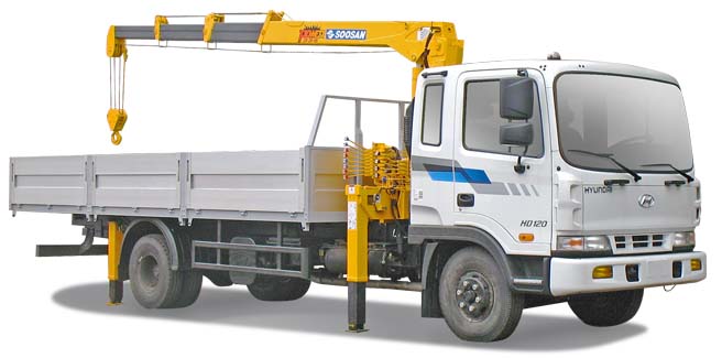 Xe tải gắn cẩu- Hyundai gắn cẩu 5T