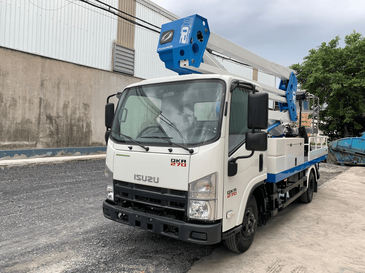 Thông số kỹ thuật Giỏ nâng Xe nâng người 20m