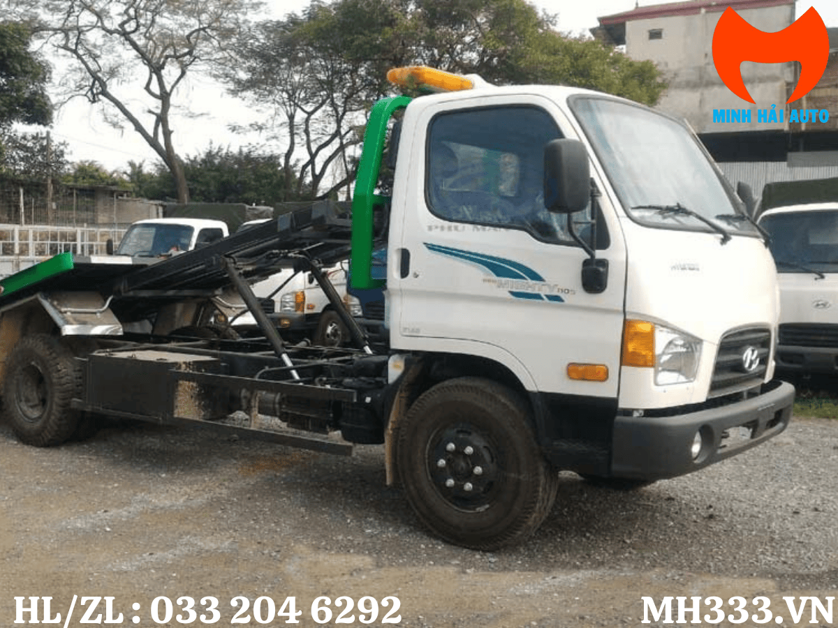 xe cứu hộ giao thông hino màu trắng