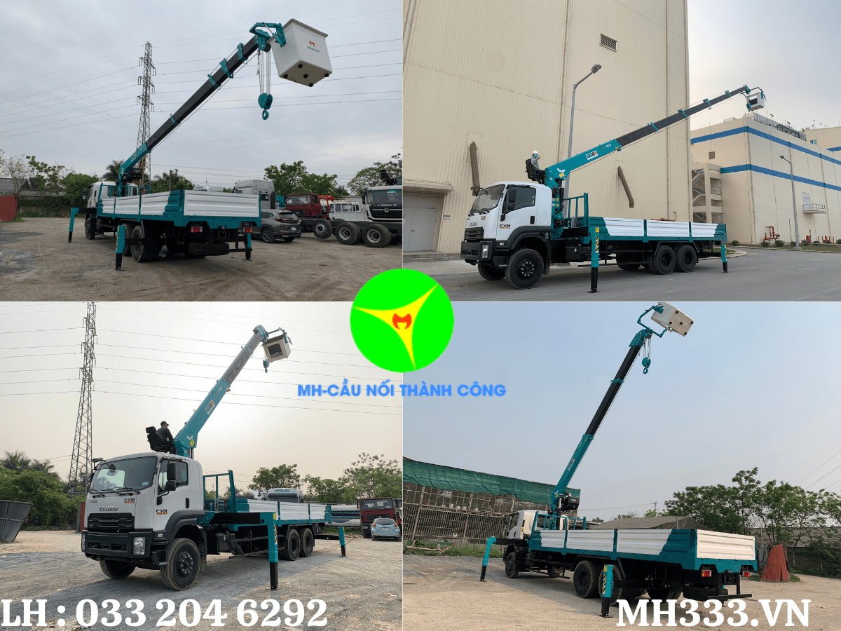 Hình ảnh chi tiết cabin xe Isuzu FVM34WE4 với các trang bị tiện nghi