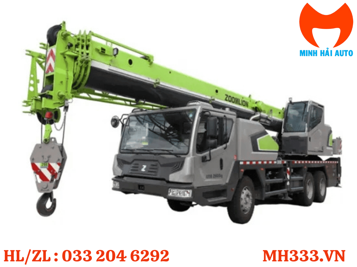 Bảng thông số kỹ thuật chi tiết của xe cẩu Zoomlion QY25
