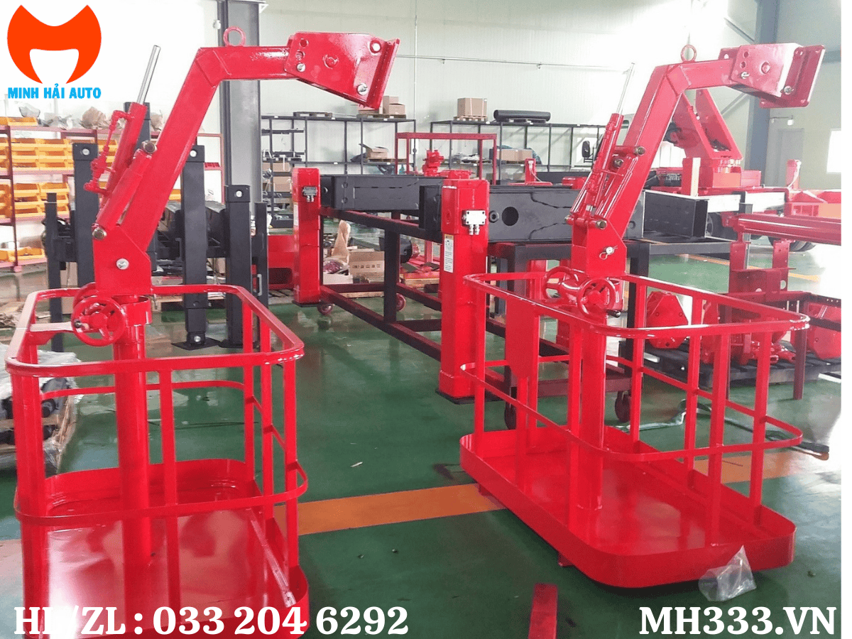 giỏ nâng người khung sắt