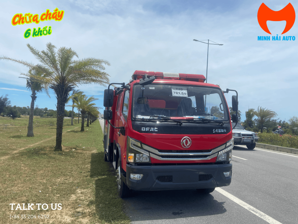 khoang chứa thiết bị xe cứu hỏa Dongfeng 6 khối Minh Hải Auto