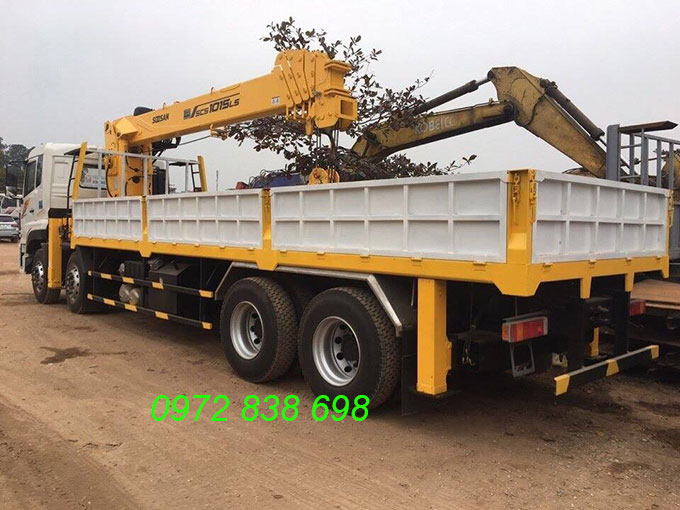 xe tải gắn cẩu 12 tấn
