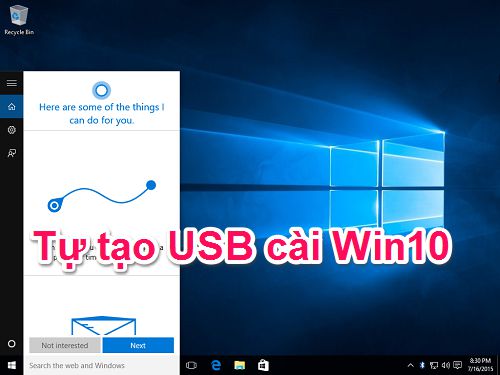 Hướng dẫn tạo USB Boot cài Windows 10