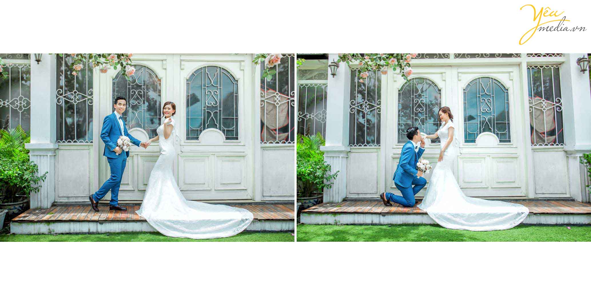 Chụp ảnh cưới ở phim trường Rosa