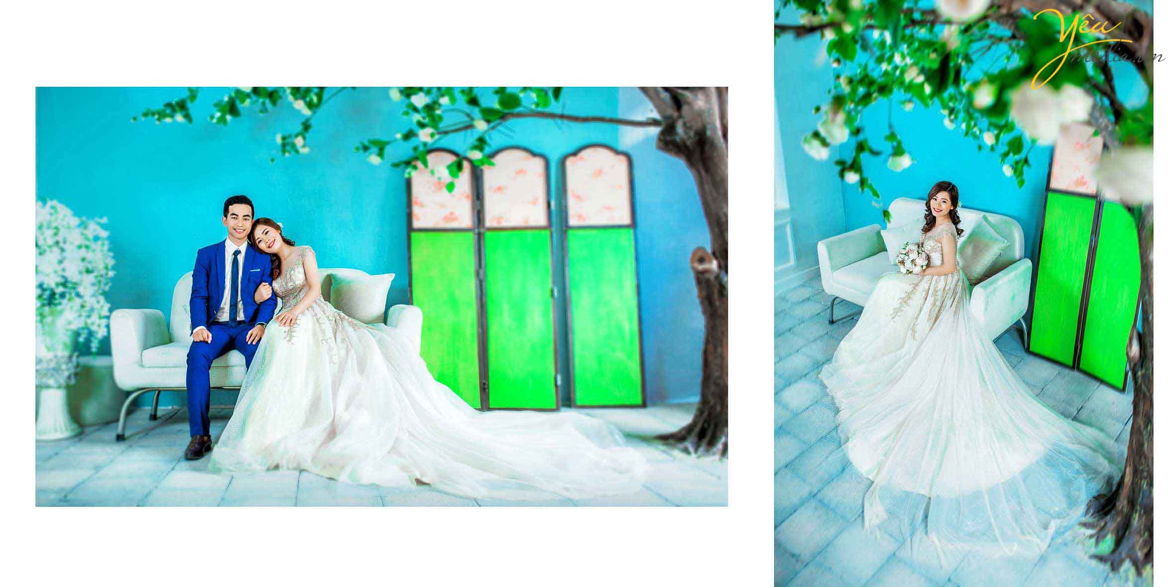 Chụp ảnh cưới ở phim trường Rosa