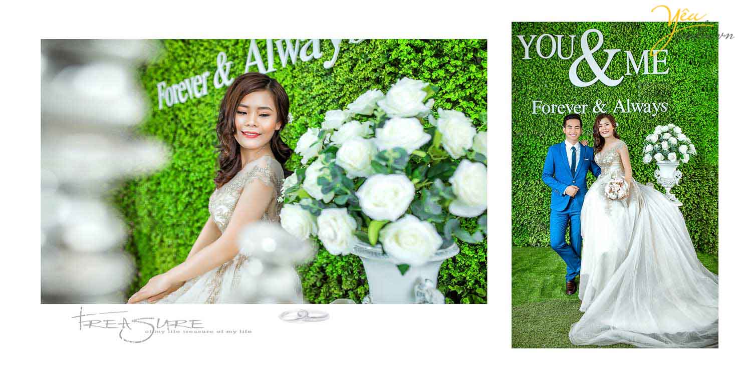 chụp ảnh cưới ở phim trường Rosa