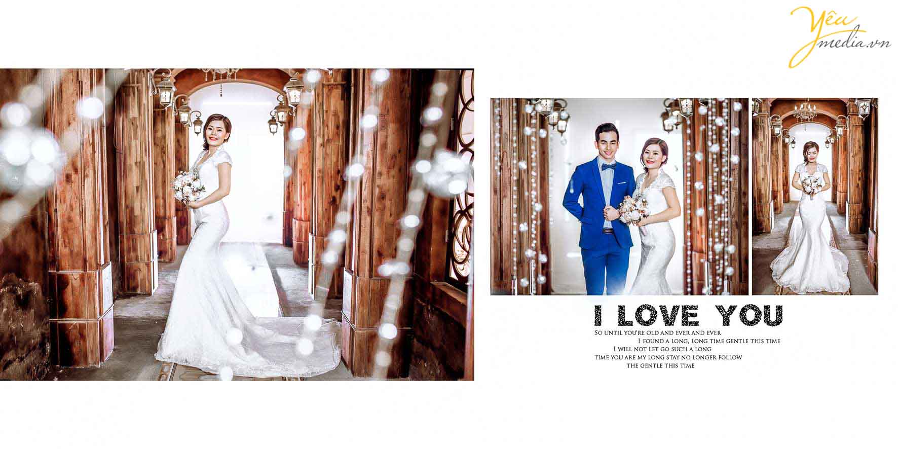 chụp ảnh cưới ở phim trường Rosa