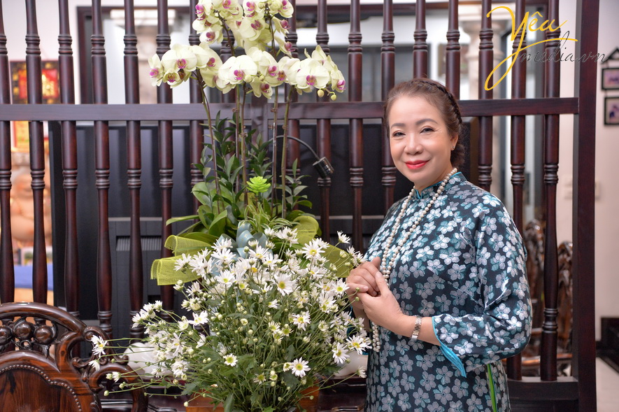 Bộ ảnh gia đình nhà cô Hoa chụp tại nhà