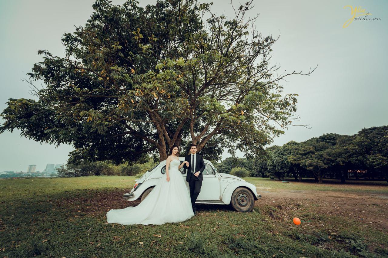 ảnh cưới chụp vườn nhãn vĩnh tuy