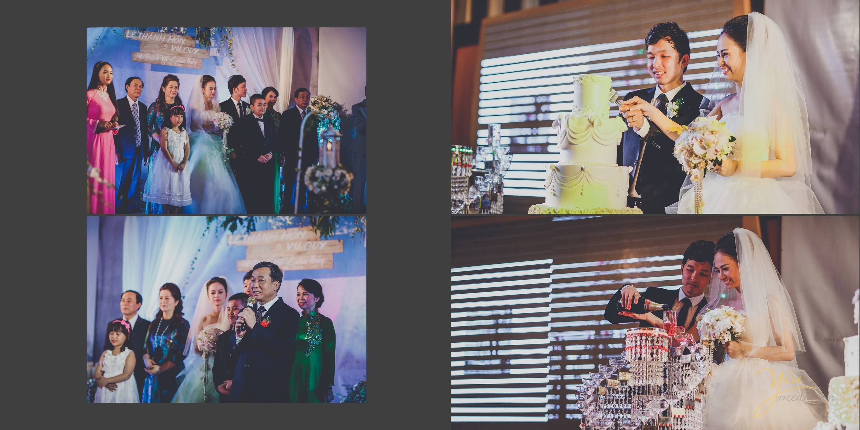 bố mẹ cô dâu chú rể phát biêu trong lễ cưới