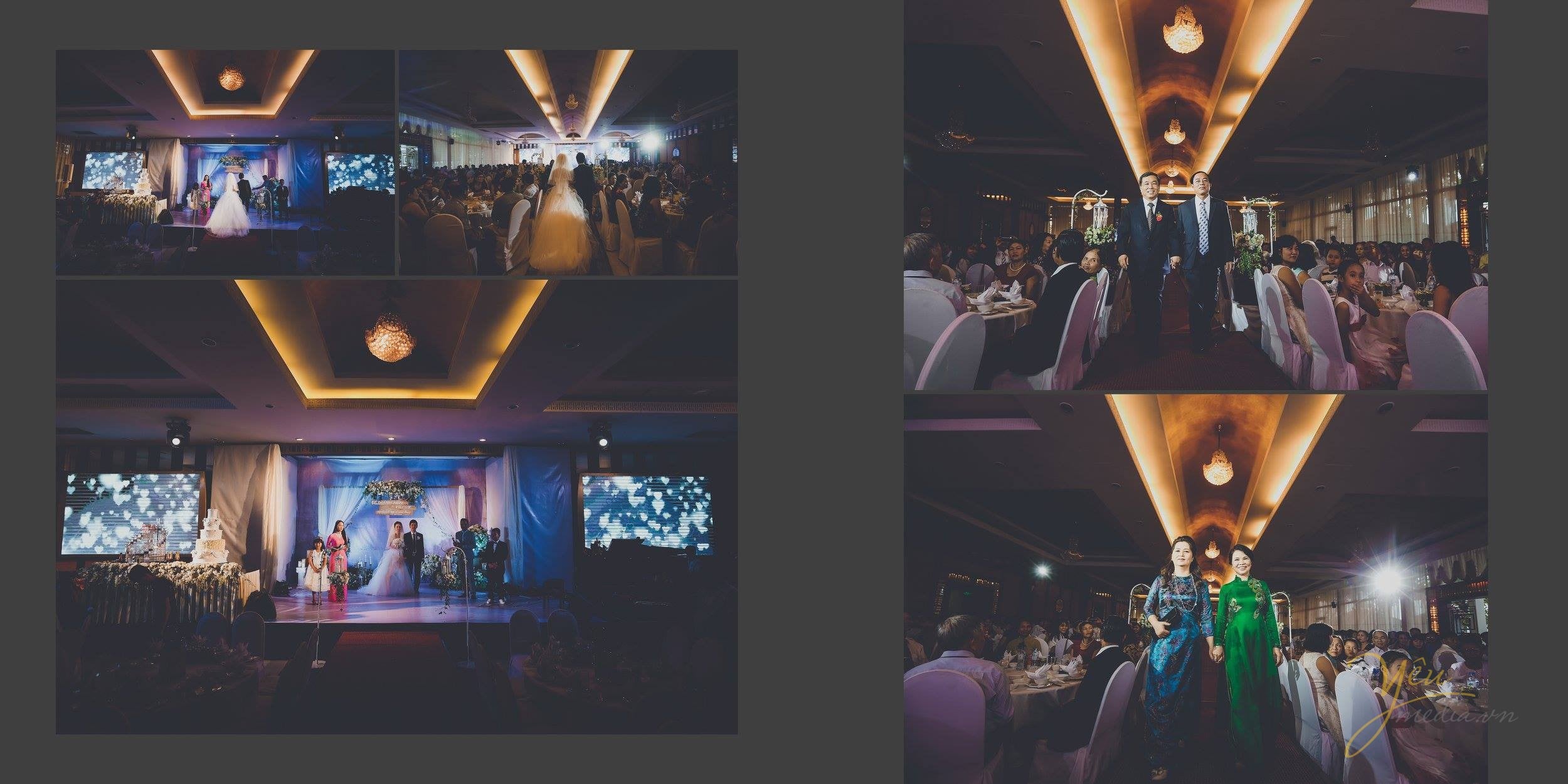 cô dâu chú rể phát biểu tại lễ cưới