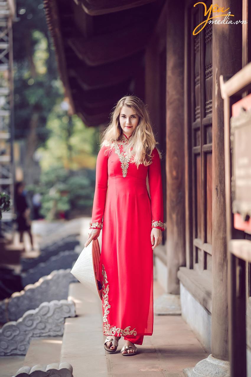 chụp ảnh áo dài Tết