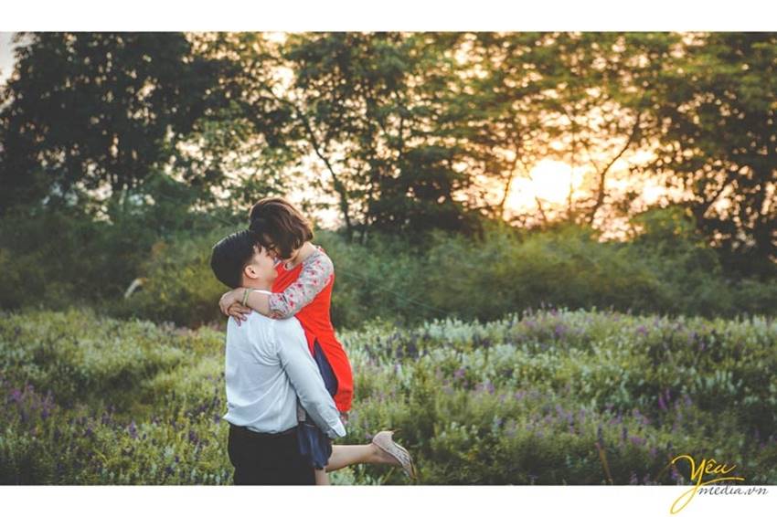 chụp ảnh cưới tại Santorini Park