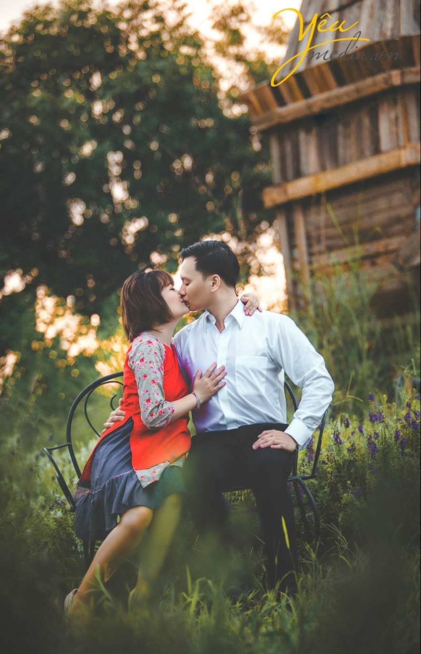 chụp ảnh cưới tại Santorini Park