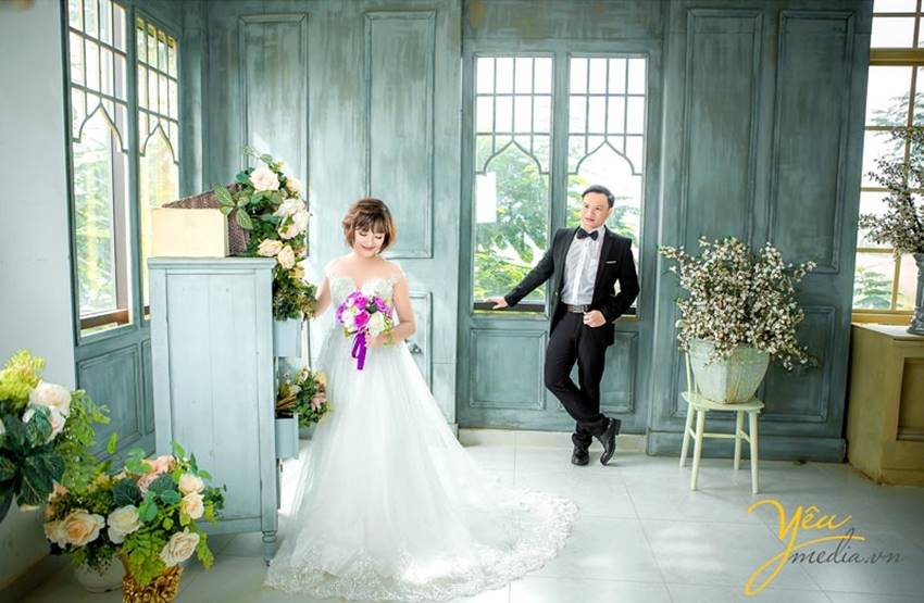 chụp ảnh cưới tại Santorini Park