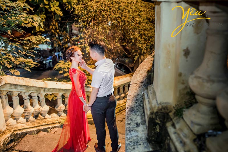 chụp ảnh cưới tại cầu Long Biên