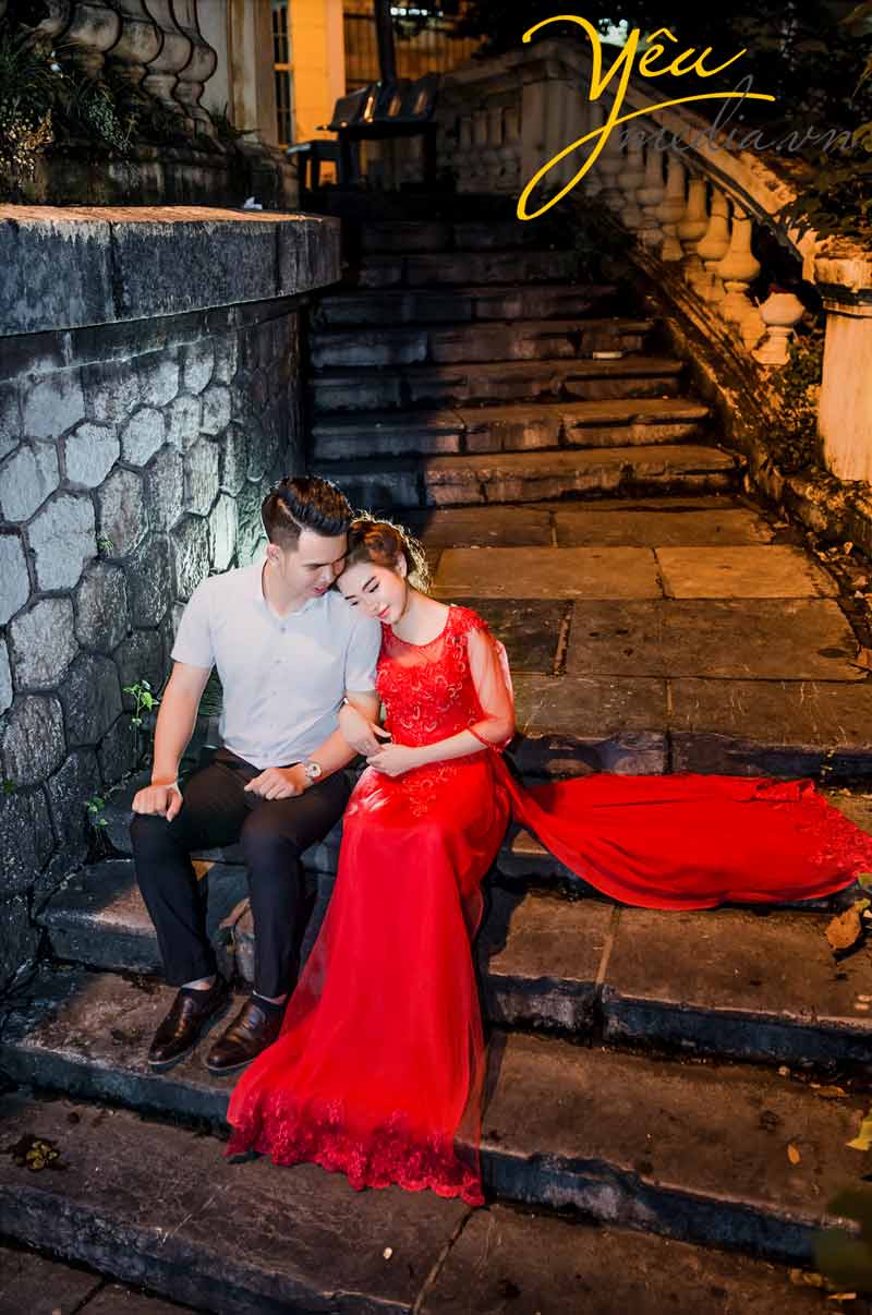 chụp ảnh cưới tại cầu Long Biên