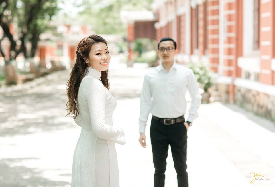 ảnh cưới phong cách học sinh tại quốc học huế