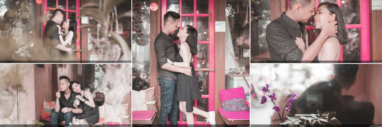 ảnh cưới đẹp chụp tại quán cafe vintage