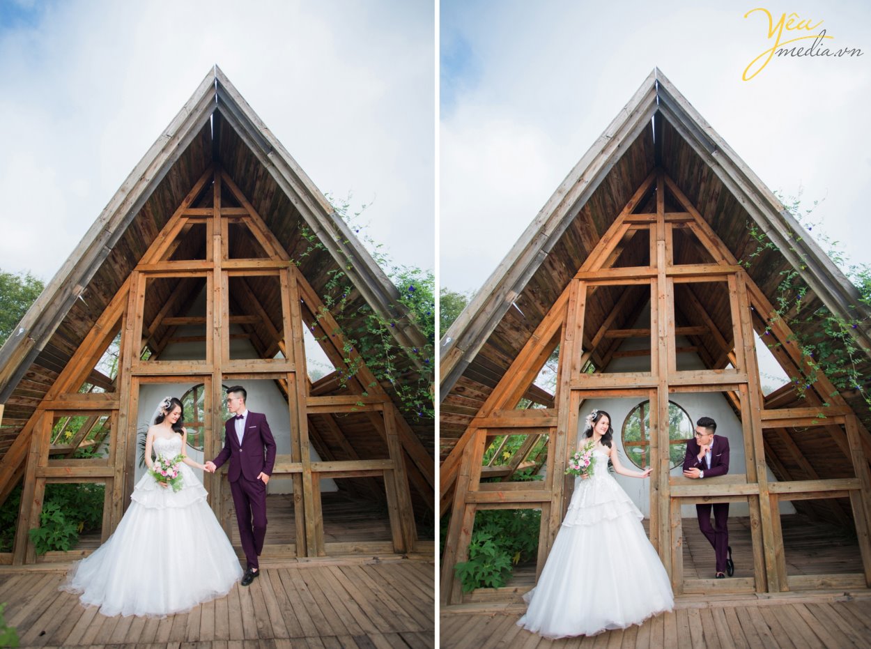 Nếu tự hỏi chụp ảnh cưới Hà Nội ở đâu đẹp thì Yêu Media là lựa chọn sáng suốt dành cho bạn. Ở đây có các chuyên gia trang điểm, thiết kế váy cưới, wedding planner trẻ trung, năng động, sáng tạo giúp bạn có bộ ảnh cưới trọn vẹn nhất.  Phong cách xử lý ảnh đa dạng, màu sắc tươi tắn, chất ảnh trong veo, Yêu Media chắc chắn sẽ không làm bạn thất vọng.  Yêu Media là đơn vị chụp ảnh cưới hàng đầu, được nhiều cặp đôi yêu mến, tin tưởng. Album ảnh được đầu tư cao nhất từ mọi khâu: Trang điểm, trang phục cưới, tạo kiểu tóc phù hợp. Nàng là quý cô hiện đại, là cô công chúa mộng mơ; Chàng là hoàng tử anh tuấn, là chàng trai hào hoa, lịch lãm và sang trọng. Nhiếp ảnh gia chuyên nghiệp giúp cô dâu chú rể thoải mái tạo dáng và thế hiện cảm xúc thật nhất.  Xin giới thiệu tới bạn 1 trong hàng trăm bộ ảnh của mùa cưới 2019 - 2020 được ekip Yêu Media thực hiện: album ảnh của cặp đôi Anh - Anh