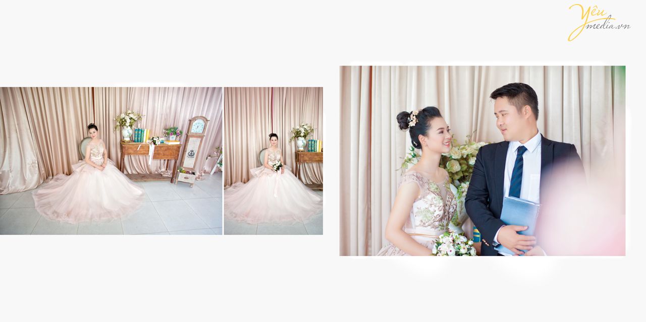 cô dâu ngồi trong phòng