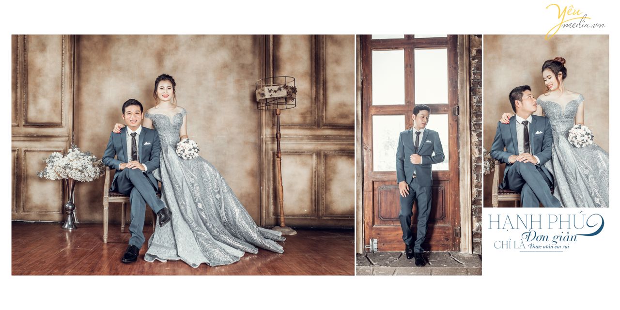 ảnh album cưới đẹp chụp tại phim trường smiley ville