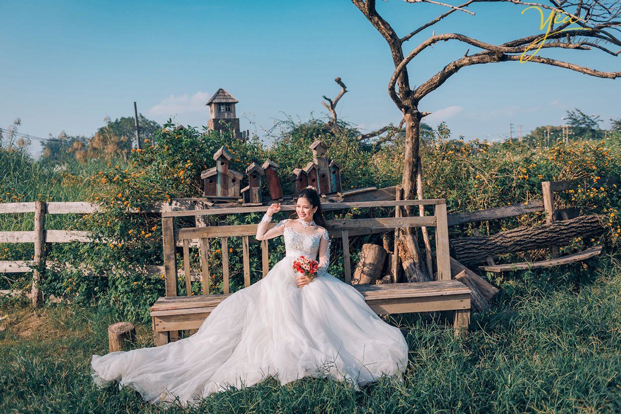 cô dâu xinh đẹp trong ánh nắng mới