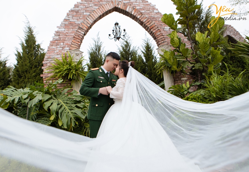 Bộ ảnh cưới của cặp đôi Hồng Loan và anh bộ đội Thế Nam