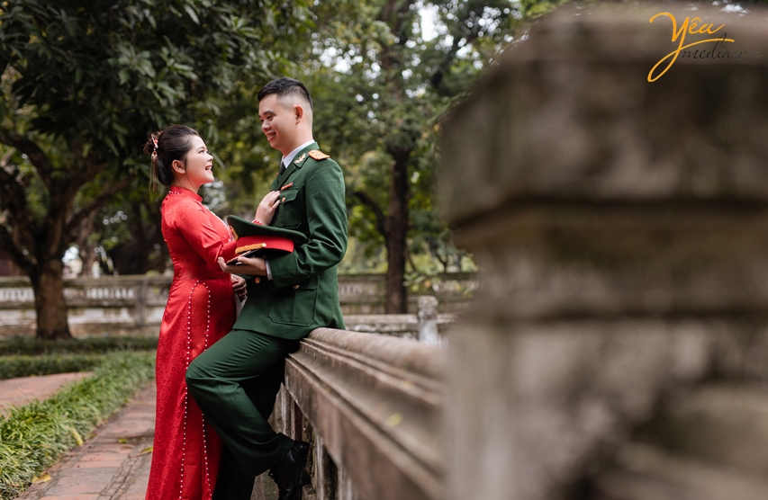 Bộ ảnh cưới của cặp đôi Hồng Loan và anh bộ đội Thế Nam