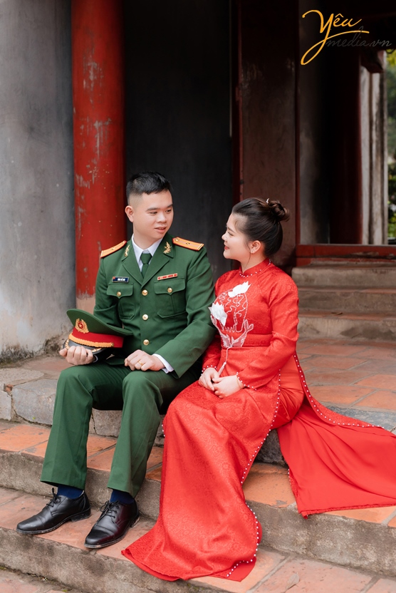 Bộ ảnh cưới của cặp đôi Hồng Loan và anh bộ đội Thế Nam