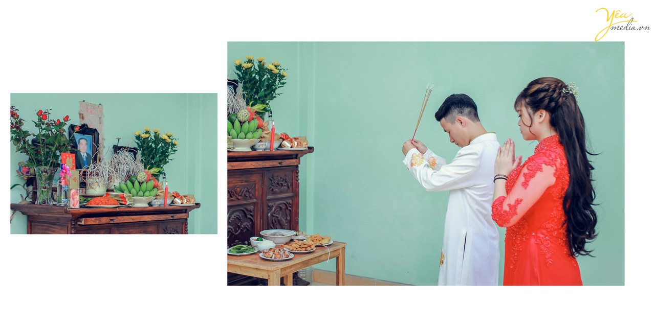 lễ gia tiên trong ngày ăn hỏi