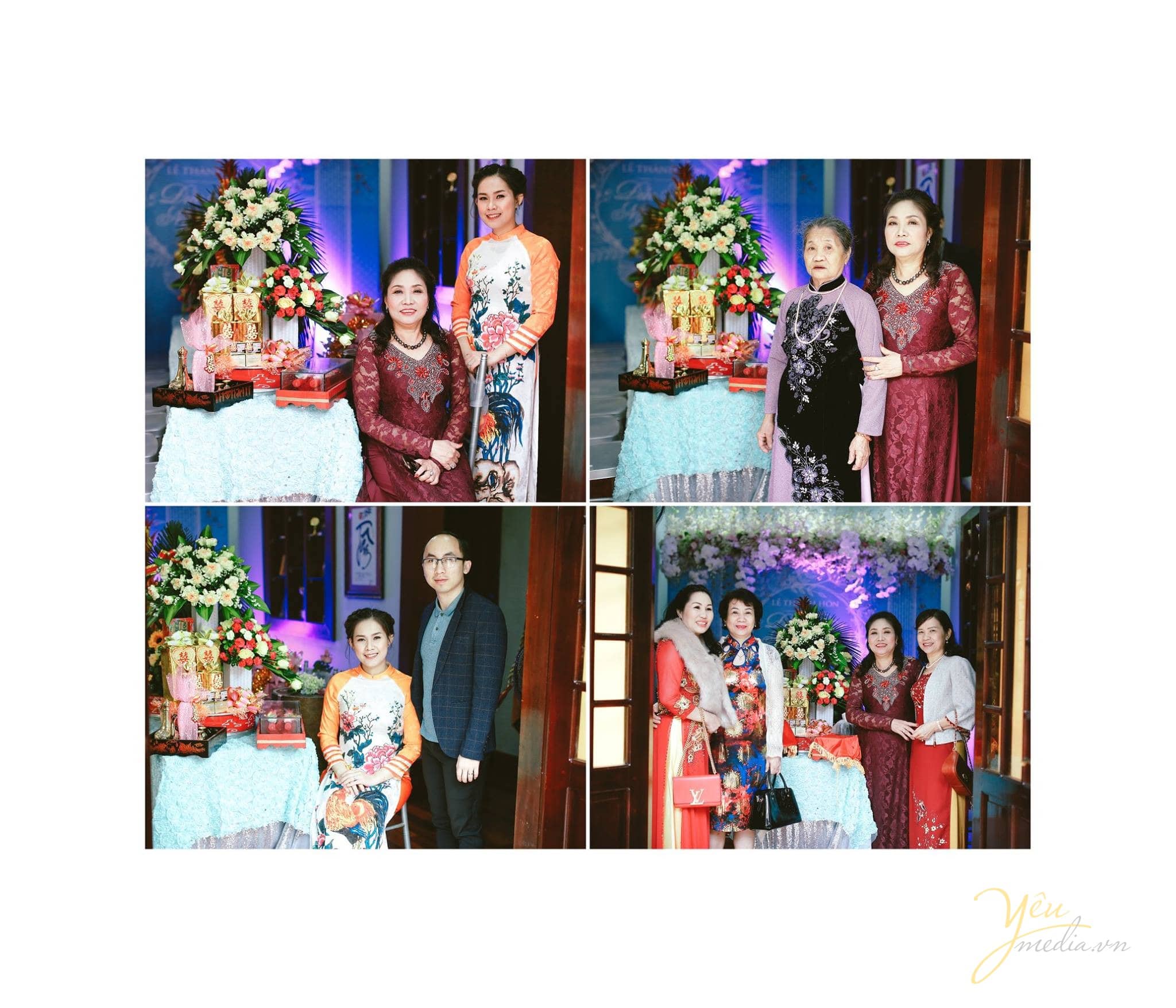 người thân họ hàng cô dâu chú rể tại lễ cưới