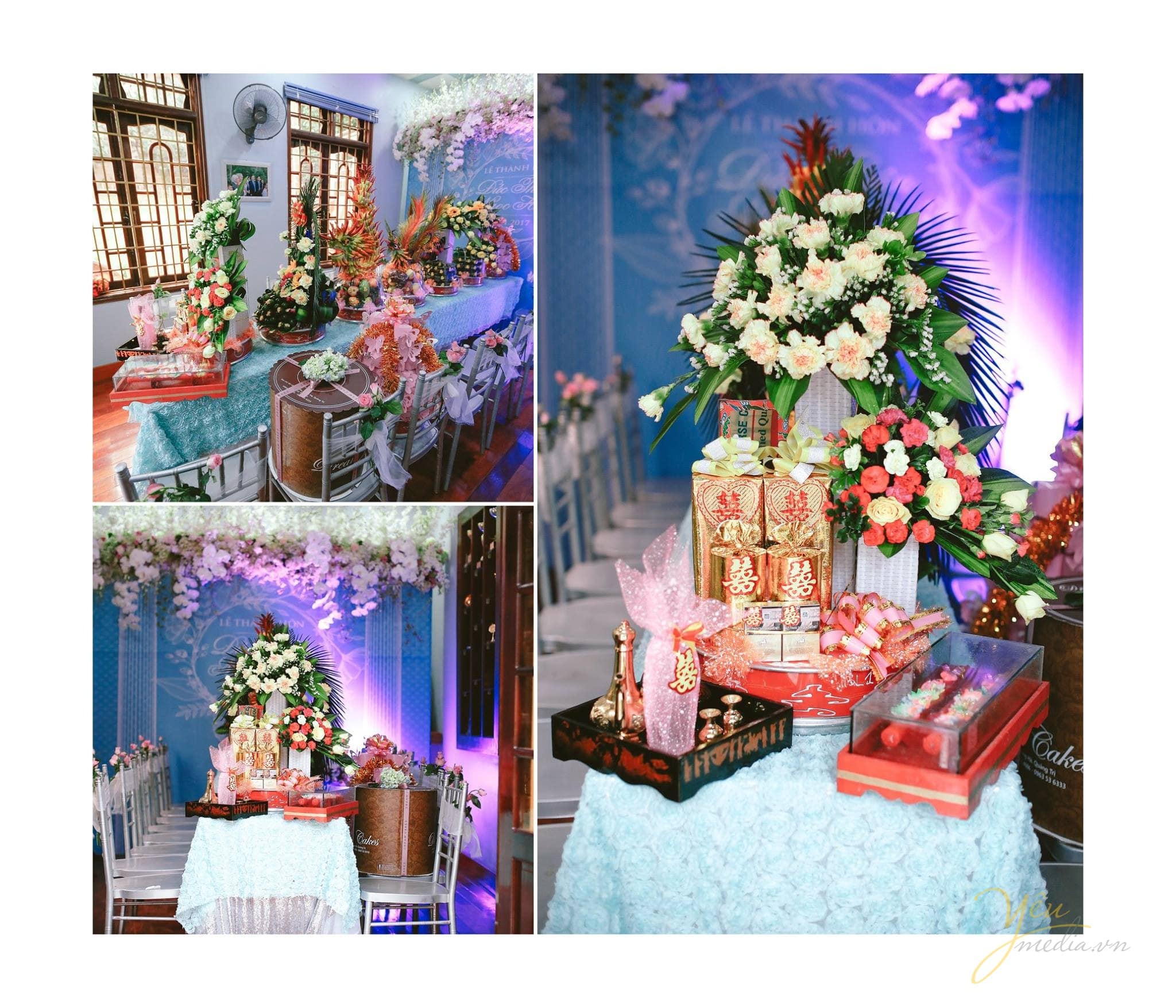 đồ lễ trầu cau chuẩn bị đón dâu