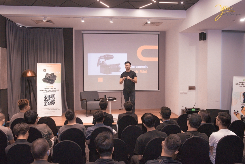 Nhìn lại những bức ảnh chụp sự kiện workshop về thiết bị âm thanh của Saramonic.