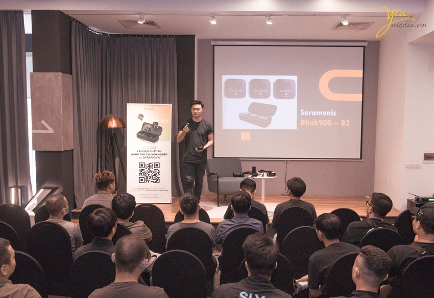Nhìn lại những bức ảnh chụp sự kiện workshop về thiết bị âm thanh của Saramonic.