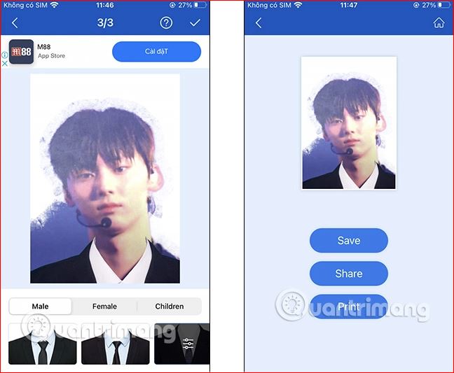 Hướng dẫn tự chụp ảnh thẻ bằng điện thoại