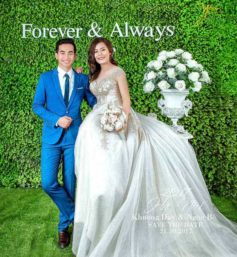 Chụp ảnh cưới ở phim trường Rosa