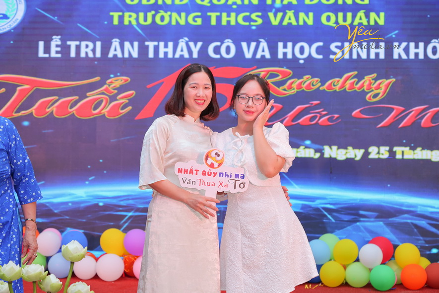 Lễ tổng kết năm học tại trường THCS Văn Quán