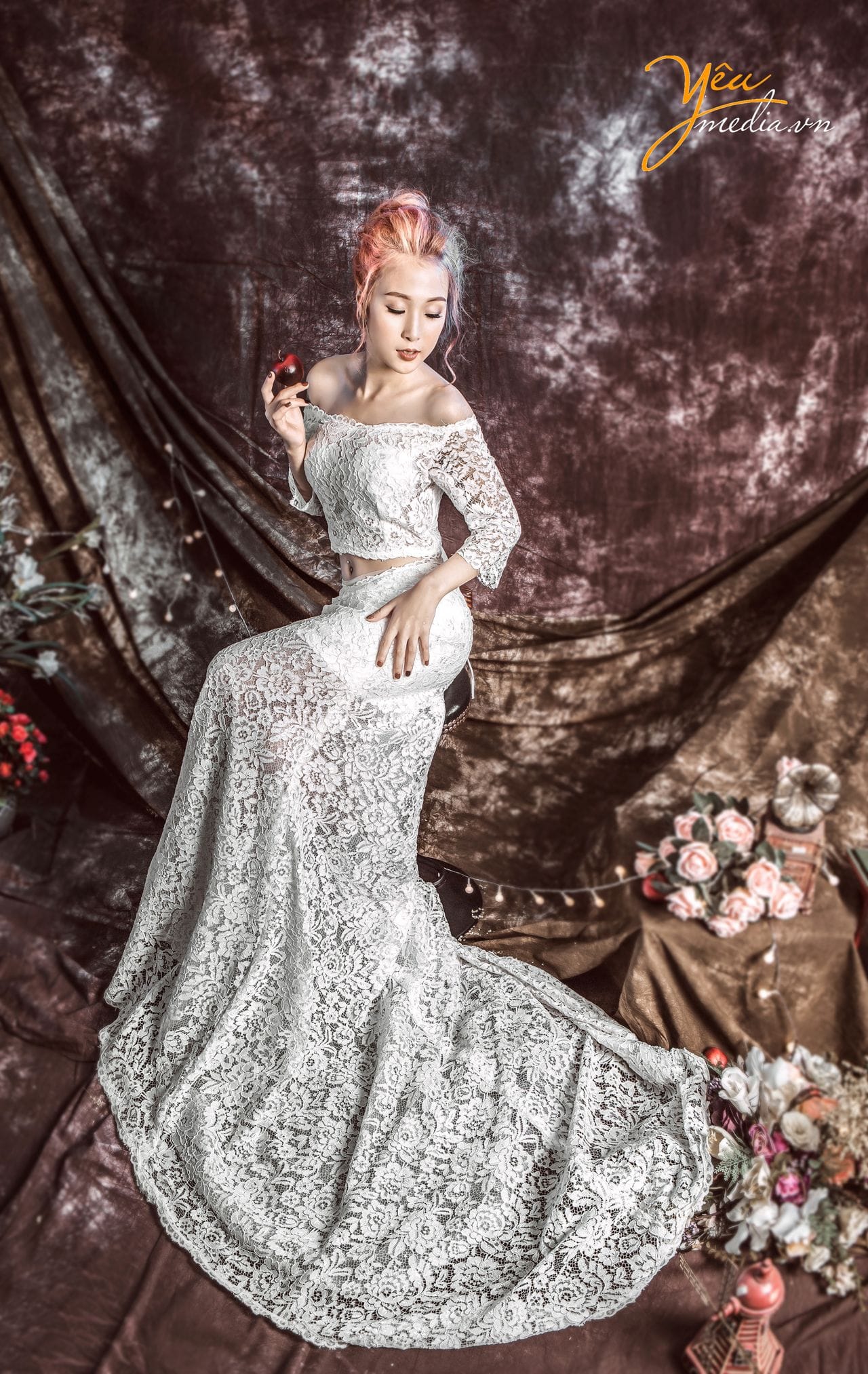 chụp ảnh cô dâu đơn cá tính