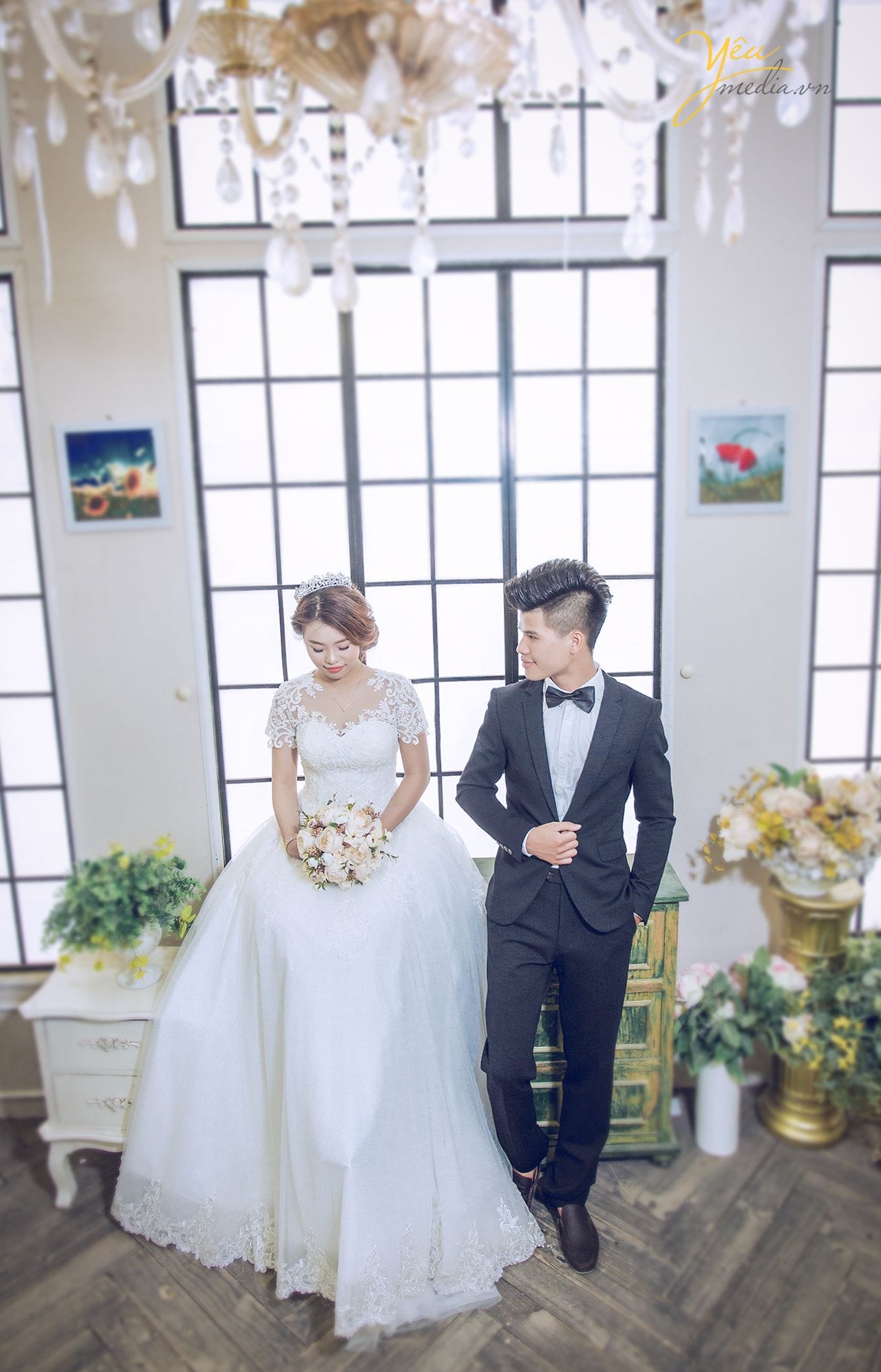 chụp ảnh cưới tuyệt đẹp tại phim trường Cherry Land