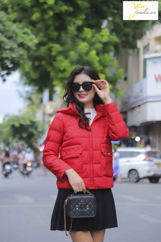 Bộ ảnh chụp thời trang áo phao tại hàng đào